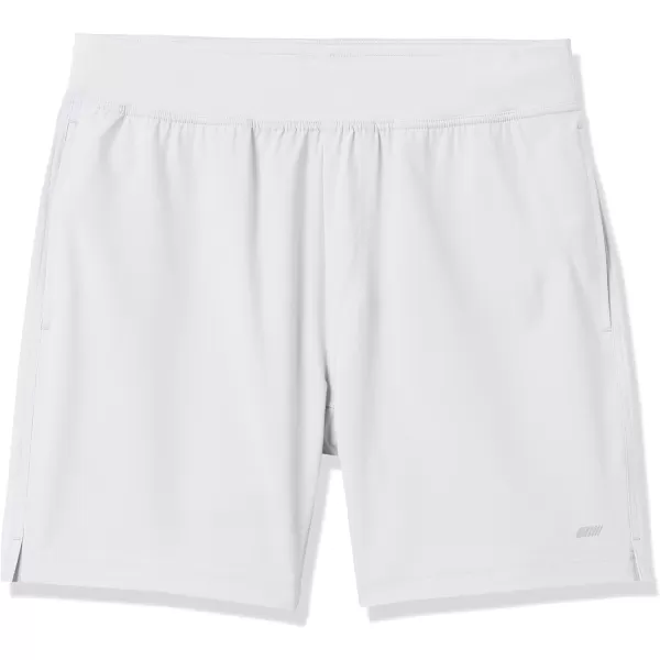 Amazon Essentials Mens Performance Stretch Woven 7quot Training ShortLight Grey