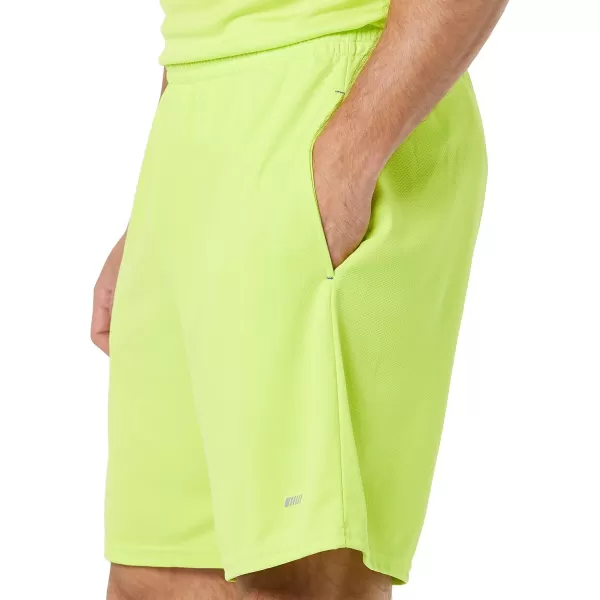 Amazon Essentials Mens Performance Tech LooseFit Lightweight Shorts Available in Big ampamp Tall Pack of 2BlueNeon Lime Green