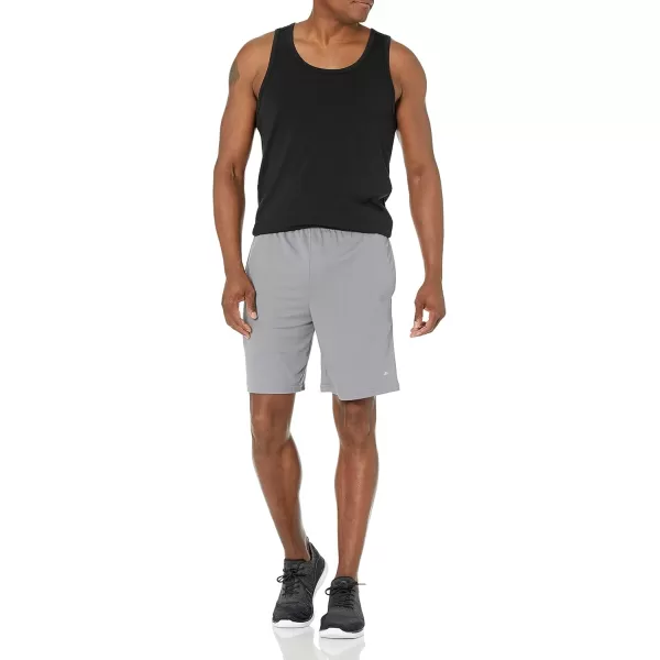 Amazon Essentials Mens Performance Tech LooseFit Lightweight Shorts Available in Big ampamp Tall Pack of 2GreyNavy