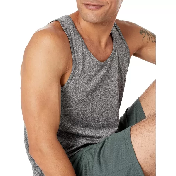 Amazon Essentials Mens Tech Stretch Tank TopBlack Heather