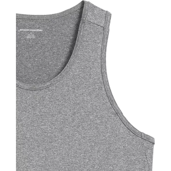 Amazon Essentials Mens Tech Stretch Tank TopBlack Heather
