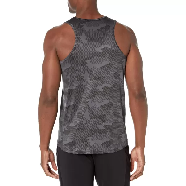 Amazon Essentials Mens Tech Stretch Tank TopCharcoal Camo