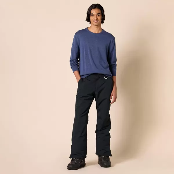 Amazon Essentials mens WaterResistant Insulated Snowboard Snow PantBlack