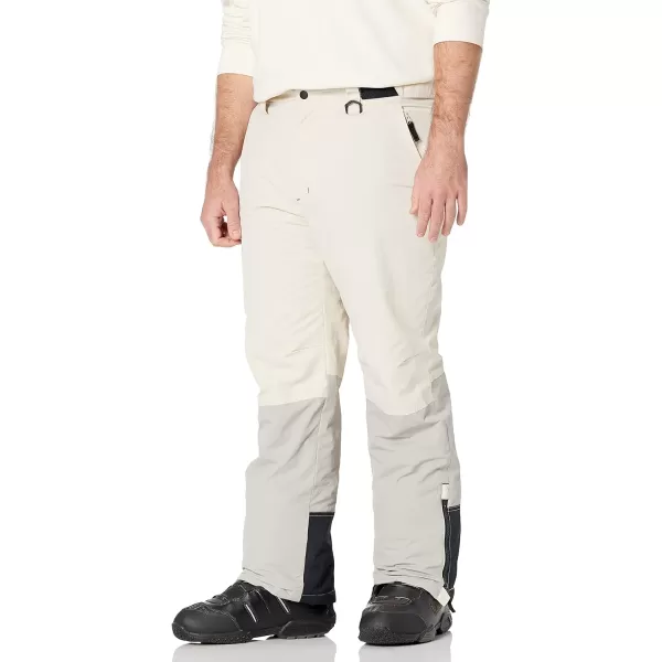 Amazon Essentials mens WaterResistant Insulated Snowboard Snow PantGrey Stone Color Block