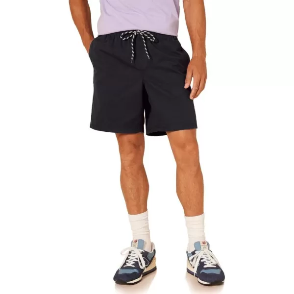 Amazon Essentials Mens 8quot Inseam RelaxedFit Drawstring Walk Short Available in Plus SizeBlack