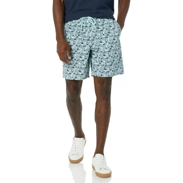 Amazon Essentials Mens 8quot Inseam RelaxedFit Drawstring Walk Short Available in Plus SizeGreen Floral