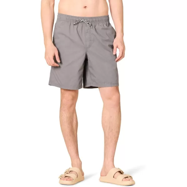 Amazon Essentials Mens 8quot Inseam RelaxedFit Drawstring Walk Short Available in Plus SizeGrey