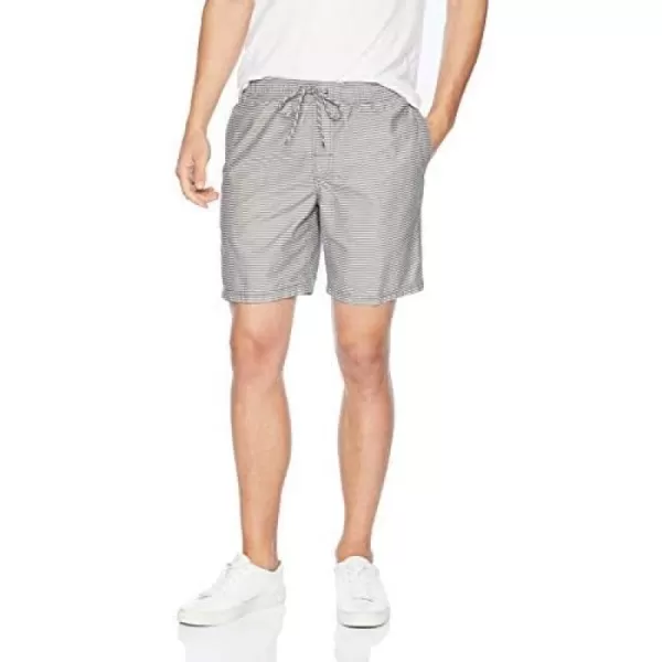 Amazon Essentials Mens 8quot Inseam RelaxedFit Drawstring Walk Short Available in Plus SizeGreyStripe