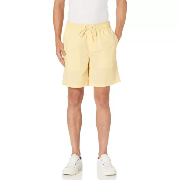 Amazon Essentials Mens 8quot Inseam RelaxedFit Drawstring Walk Short Available in Plus SizePale Yellow