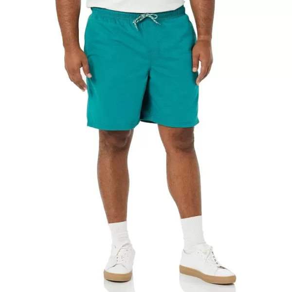 Amazon Essentials Mens 8quot Inseam RelaxedFit Drawstring Walk Short Available in Plus SizeTeal Blue