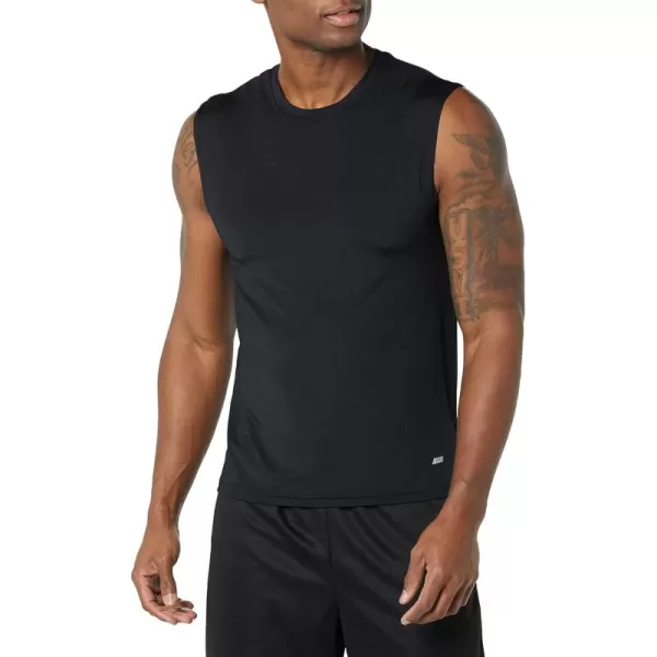 Amazon Essentials Mens Active Tech Stretch Workout Tank BaselayerBlack