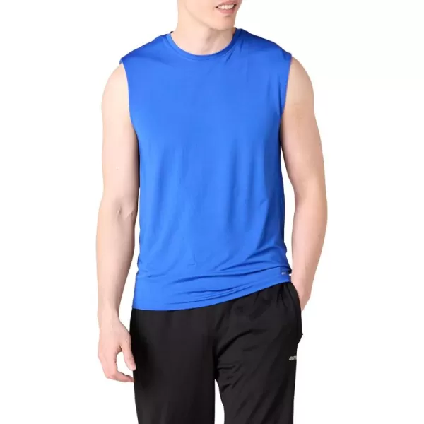 Amazon Essentials Mens Active Tech Stretch Workout Tank BaselayerBlue