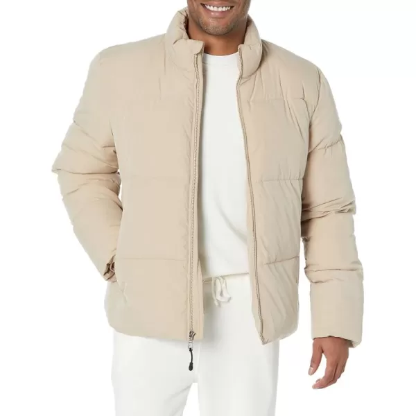 Amazon Essentials Mens Mock Neck Puffer Available in Big ampamp TallTan