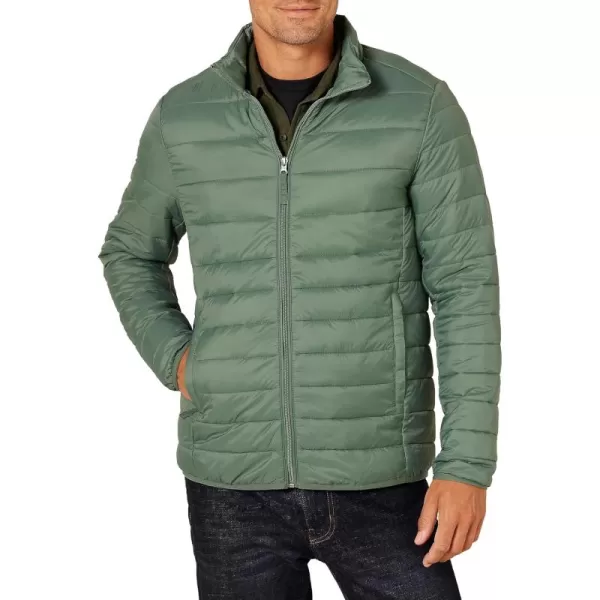 Amazon Essentials Mens Packable Lightweight WaterResistant Puffer Jacket Available in Big ampamp TallSpruce Green