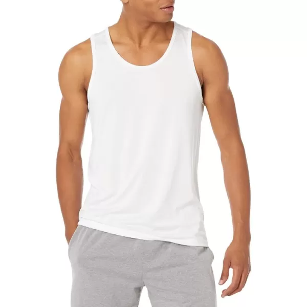 Amazon Essentials Mens Tech Stretch Tank TopWhite