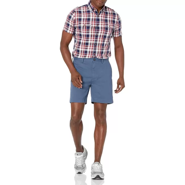 imageAmazon Essentials Mens ClassicFit 7quot Chino ShortBlue