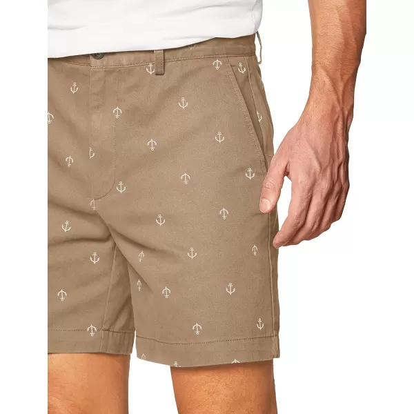 imageAmazon Essentials Mens ClassicFit 7quot Chino ShortKhaki Brown Anchor