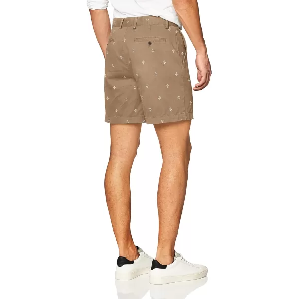 imageAmazon Essentials Mens ClassicFit 7quot Chino ShortKhaki Brown Anchor