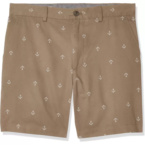 imageAmazon Essentials Mens ClassicFit 7quot Chino ShortKhaki Brown Anchor