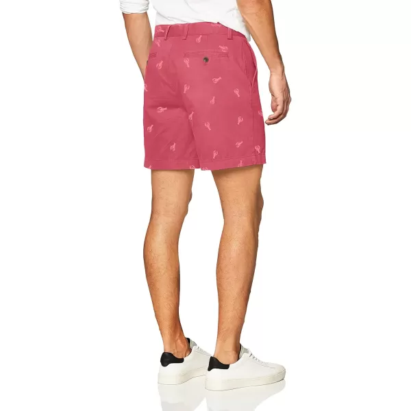 imageAmazon Essentials Mens ClassicFit 7quot Chino ShortRed Lobster