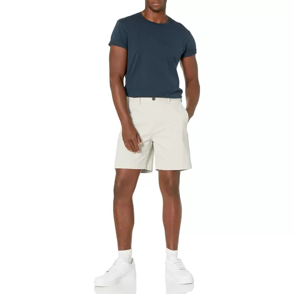 imageAmazon Essentials Mens ClassicFit 7quot Chino ShortSilver