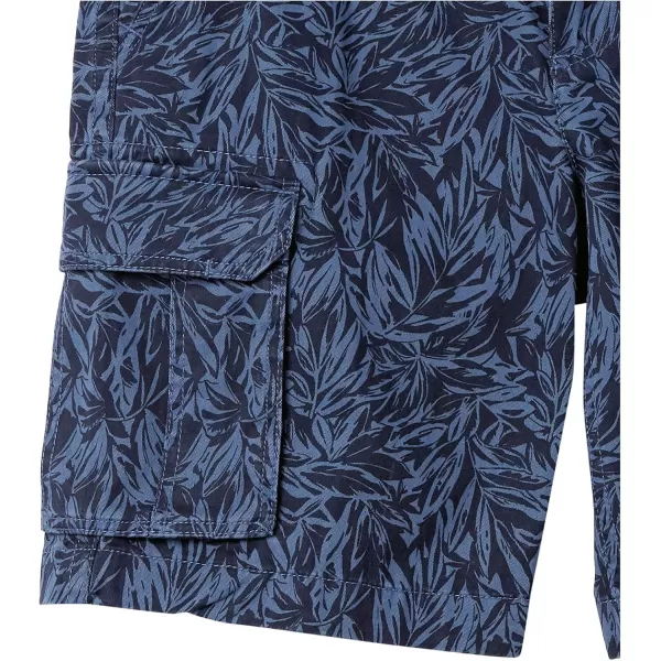 imageAmazon Essentials Mens ClassicFit Cargo Short Available in Big ampamp TallIndigo Palm Leaf Print