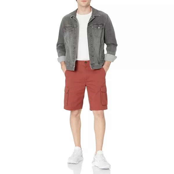 imageAmazon Essentials Mens ClassicFit Cargo Short Available in Big ampamp TallRust