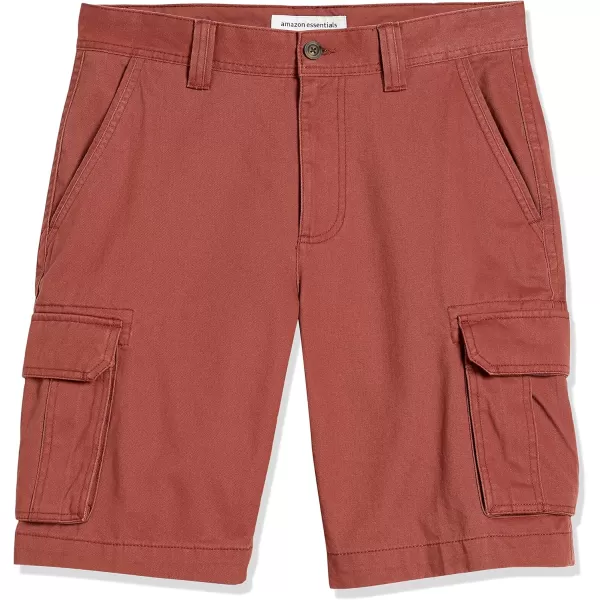 imageAmazon Essentials Mens ClassicFit Cargo Short Available in Big ampamp TallRust