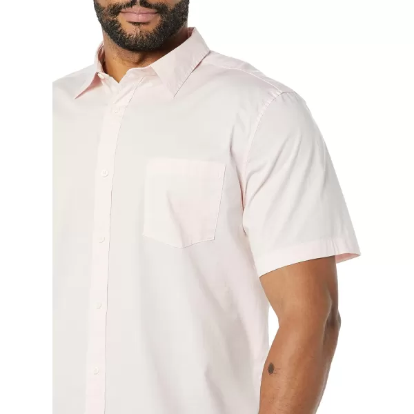 imageAmazon Essentials Mens ShortSleeve Stretch Poplin Shirt Available in Big ampamp TallPink