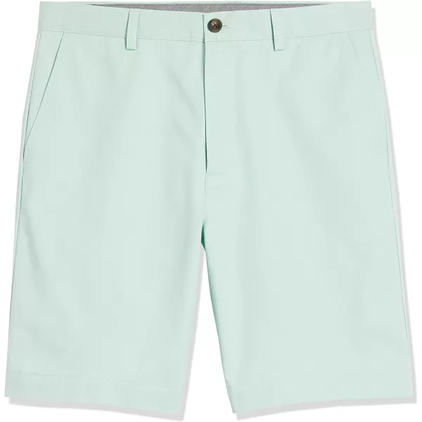 imageAmazon Essentials Mens ClassicFit 9quot Chino ShortAqua Green