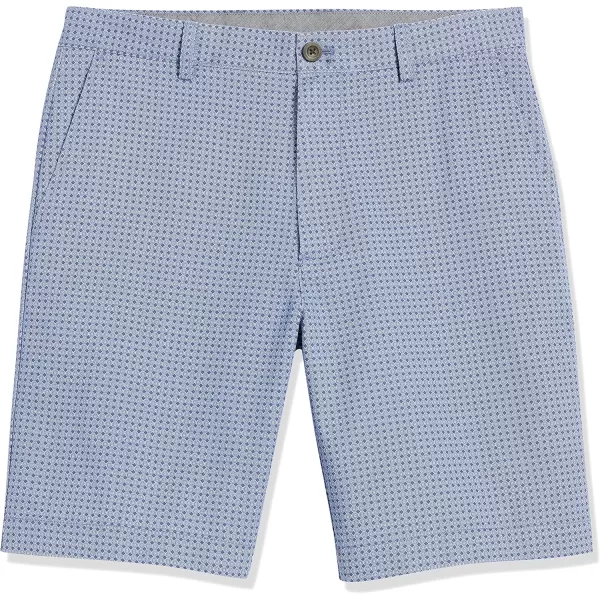 imageAmazon Essentials Mens ClassicFit 9quot Chino ShortBlue Geometric Print