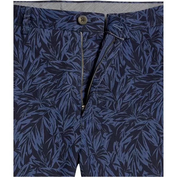 imageAmazon Essentials Mens ClassicFit 9quot Chino ShortIndigo Palm Leaf Print