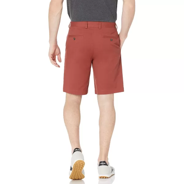 imageAmazon Essentials Mens ClassicFit 9quot Chino ShortRust