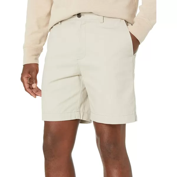 imageAmazon Essentials Mens SlimFit 7quot Chino ShortStone