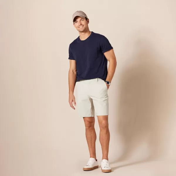 imageAmazon Essentials Mens SlimFit 9quot Stretch Chino ShortStone