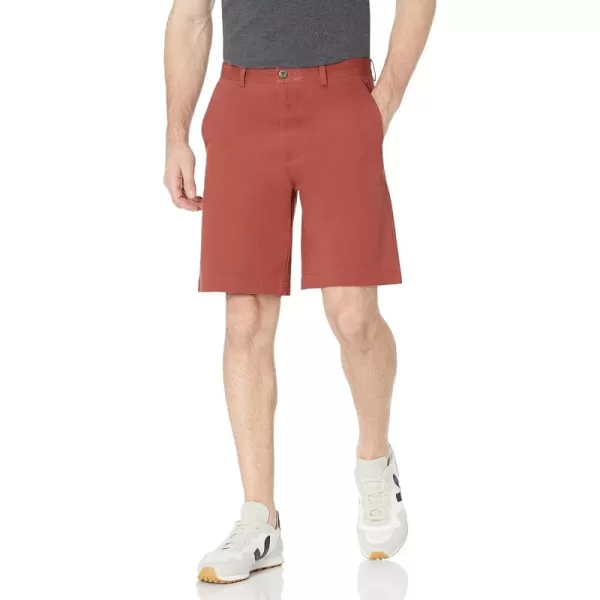 imageAmazon Essentials Mens ClassicFit 9quot Chino ShortRust