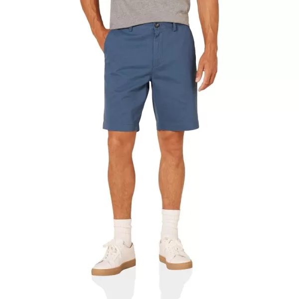 imageAmazon Essentials Mens SlimFit 9quot Chino ShortBlue