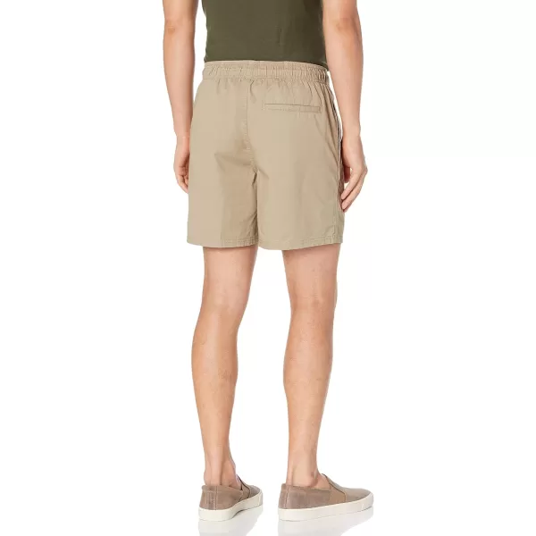 imageAmazon Essentials Mens 6quot Inseam Drawstring ShortKhaki Brown