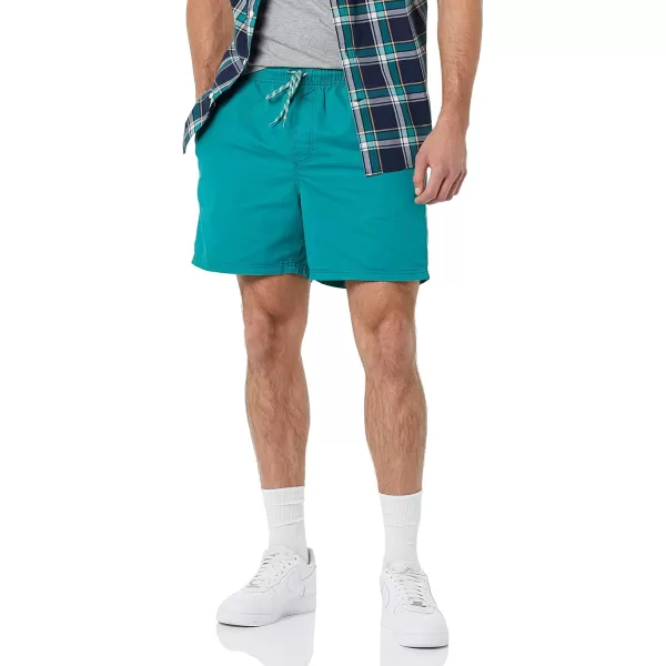 imageAmazon Essentials Mens 6quot Inseam Drawstring ShortTeal Blue