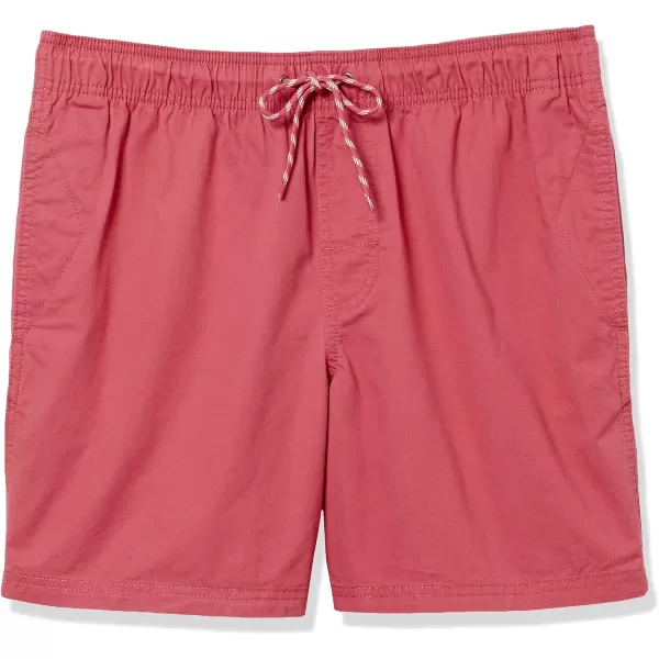 imageAmazon Essentials Mens 6quot Inseam Drawstring ShortWashed Red