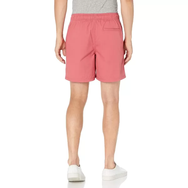imageAmazon Essentials Mens 6quot Inseam Drawstring ShortWashed Red