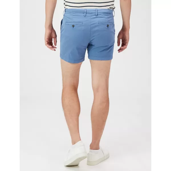 imageAmazon Essentials Mens SlimFit 5quot FlatFront Comfort Stretch Chino Short Previously GoodthreadsBlue