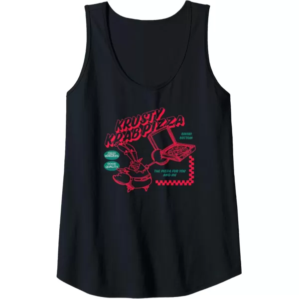 imageAmazon Essentials Mens SpongeBob SquarePants Mr Krabs Krusty Krab Pizza Tank Top Black SmallBlack