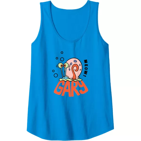 imageAmazon Essentials SpongeBob SquarePants Gary the Snail Meow Tank TopSapphire Blue