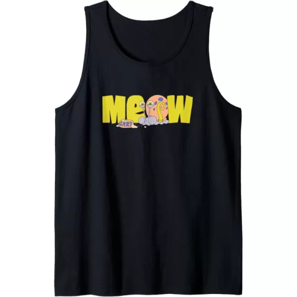 imageAmazon Essentials SpongeBob SquarePants Meow Gary Tank TopBlack