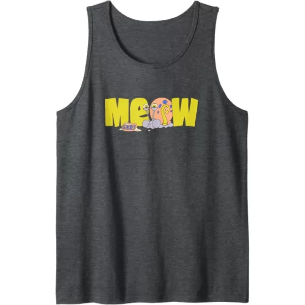 imageAmazon Essentials SpongeBob SquarePants Meow Gary Tank TopDark Heather Grey