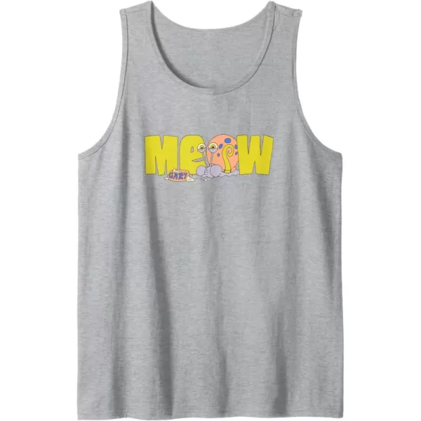 imageAmazon Essentials SpongeBob SquarePants Meow Gary Tank TopHeather Grey