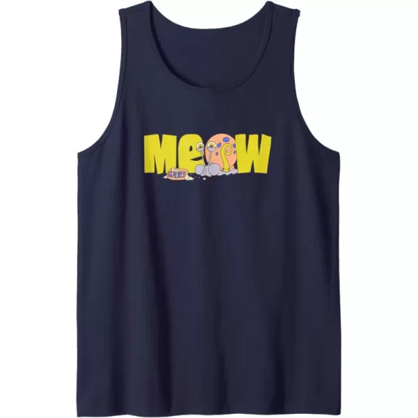 imageAmazon Essentials SpongeBob SquarePants Meow Gary Tank TopNavy Blue