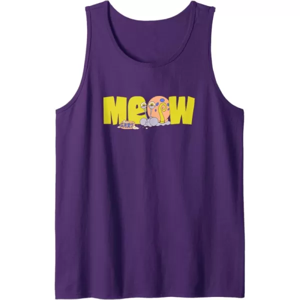 imageAmazon Essentials SpongeBob SquarePants Meow Gary Tank TopPurple