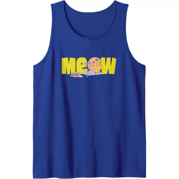 imageAmazon Essentials SpongeBob SquarePants Meow Gary Tank TopRoyal Blue